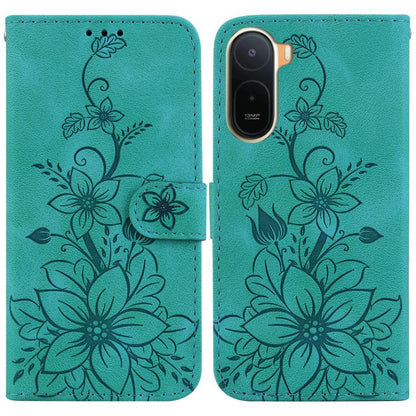 Lily Embossed Leather Phone Case, For Redmi Note 17 5G Global 169.7mm, For Redmi Note 17 Pro Max / Note 17 Pro+ 5G, For Redmi K100 Pro Max 5G / Poco F9 Ultra 5G, For Redmi 17 4G / 5G Global 170mm, For Redmi A7 Pro 4G / 5G 171mm / Poco C85x 5G          ...