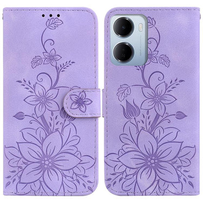 Lily Embossed Leather Phone Case, For Redmi Note 17 5G Global 169.7mm, For Redmi Note 17 Pro Max / Note 17 Pro+ 5G, For Redmi K100 Pro Max 5G / Poco F9 Ultra 5G, For Redmi 17 4G / 5G Global 170mm, For Redmi A7 Pro 4G / 5G 171mm / Poco C85x 5G          ...