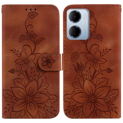 Lily Embossed Leather Phone Case, For Redmi Note 17 5G Global 169.7mm, For Redmi Note 17 Pro Max / Note 17 Pro+ 5G, For Redmi K100 Pro Max 5G / Poco F9 Ultra 5G, For Redmi 17 4G / 5G Global 170mm, For Redmi A7 Pro 4G / 5G 171mm / Poco C85x 5G          ...