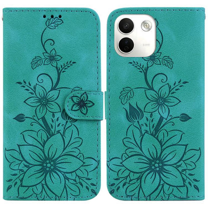 Lily Embossed Leather Phone Case, For Redmi Note 17 5G Global 169.7mm, For Redmi Note 17 Pro Max / Note 17 Pro+ 5G, For Redmi K100 Pro Max 5G / Poco F9 Ultra 5G, For Redmi 17 4G / 5G Global 170mm, For Redmi A7 Pro 4G / 5G 171mm / Poco C85x 5G          ...
