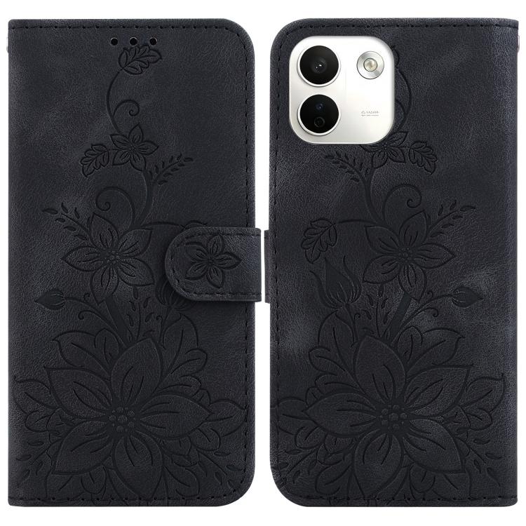 Lily Embossed Leather Phone Case, For Redmi Note 17 5G Global 169.7mm, For Redmi Note 17 Pro Max / Note 17 Pro+ 5G, For Redmi K100 Pro Max 5G / Poco F9 Ultra 5G, For Redmi 17 4G / 5G Global 170mm, For Redmi A7 Pro 4G / 5G 171mm / Poco C85x 5G          ...