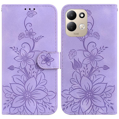 Lily Embossed Leather Phone Case, For Redmi Note 17 5G Global 169.7mm, For Redmi Note 17 Pro Max / Note 17 Pro+ 5G, For Redmi K100 Pro Max 5G / Poco F9 Ultra 5G, For Redmi 17 4G / 5G Global 170mm, For Redmi A7 Pro 4G / 5G 171mm / Poco C85x 5G          ...
