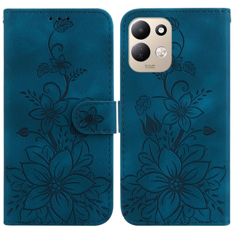 Lily Embossed Leather Phone Case, For Redmi Note 17 5G Global 169.7mm, For Redmi Note 17 Pro Max / Note 17 Pro+ 5G, For Redmi K100 Pro Max 5G / Poco F9 Ultra 5G, For Redmi 17 4G / 5G Global 170mm, For Redmi A7 Pro 4G / 5G 171mm / Poco C85x 5G          ...