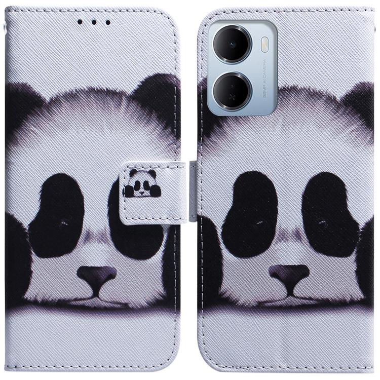 White flip leather phone case with black dog illustration and small animal graphic