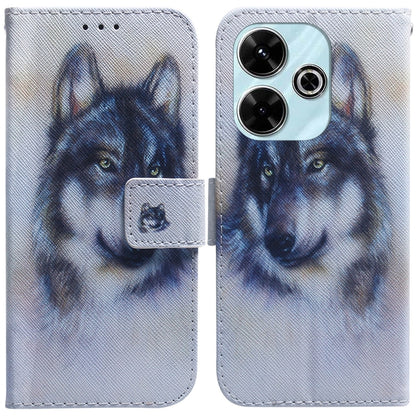 Coloured Drawing Flip Leather Phone Case, For Xiaomi Poco M6 4G, For Xiaomi Poco F6 Pro
