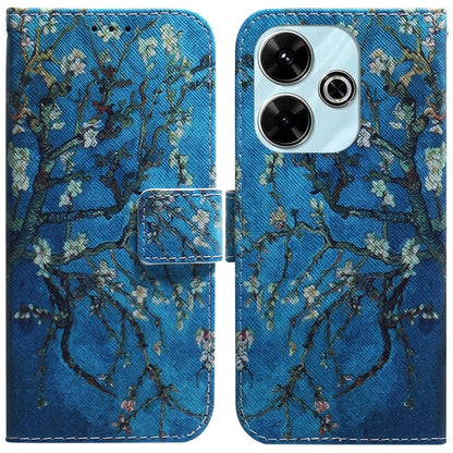 Coloured Drawing Flip Leather Phone Case, For Xiaomi Poco M6 4G, For Xiaomi Poco F6 Pro