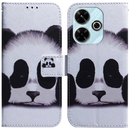 Coloured Drawing Flip Leather Phone Case, For Xiaomi Poco M6 4G, For Xiaomi Poco F6 Pro