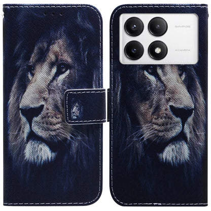 Coloured Drawing Flip Leather Phone Case, For Xiaomi Poco M6 4G, For Xiaomi Poco F6 Pro