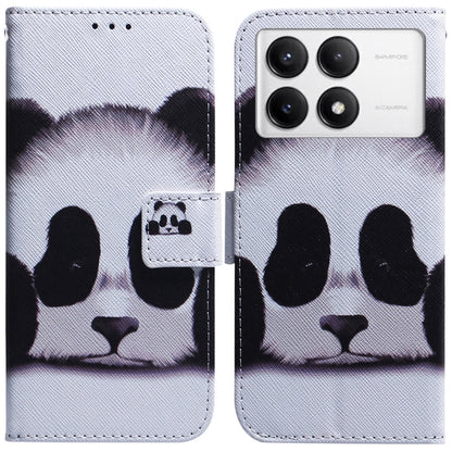 Coloured Drawing Flip Leather Phone Case, For Xiaomi Poco M6 4G, For Xiaomi Poco F6 Pro