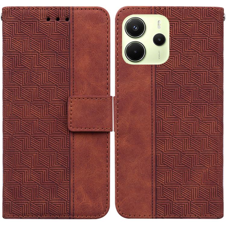 Geometric Embossed Leather Phone Case, For Redmi A7 Pro 4G / 5G 171mm / Poco C85x 5G, For Redmi Turbo 5 Max 5G / Poco X8 Pro Max 5G, For Redmi Turbo 5 5G / Poco X8 Pro 5G, For Redmi Note 15 Pro+ 5G 163.3mm / Poco M8 Pro 5G                              ...