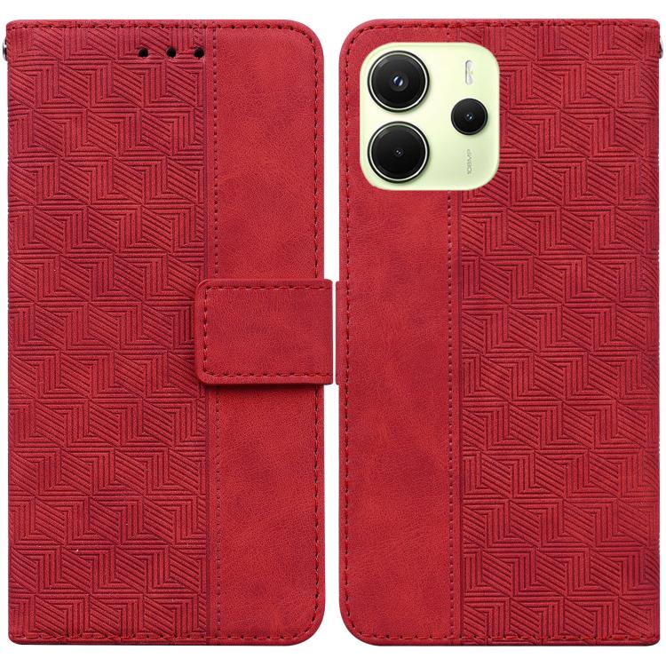 Geometric Embossed Leather Phone Case, For Redmi A7 Pro 4G / 5G 171mm / Poco C85x 5G, For Redmi Turbo 5 Max 5G / Poco X8 Pro Max 5G, For Redmi Turbo 5 5G / Poco X8 Pro 5G, For Redmi Note 15 Pro+ 5G 163.3mm / Poco M8 Pro 5G                              ...