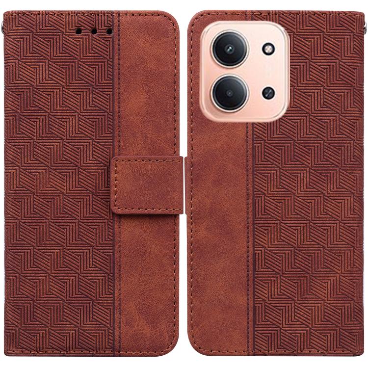 Geometric Embossed Leather Phone Case, For Redmi A7 Pro 4G / 5G 171mm / Poco C85x 5G, For Redmi Turbo 5 Max 5G / Poco X8 Pro Max 5G, For Redmi Turbo 5 5G / Poco X8 Pro 5G, For Redmi Note 15 Pro+ 5G 163.3mm / Poco M8 Pro 5G                              ...