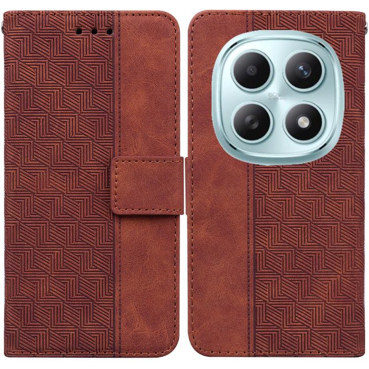 Geometric Embossed Leather Phone Case, For Redmi A7 Pro 4G / 5G 171mm / Poco C85x 5G, For Redmi Turbo 5 Max 5G / Poco X8 Pro Max 5G, For Redmi Turbo 5 5G / Poco X8 Pro 5G, For Redmi Note 15 Pro+ 5G 163.3mm / Poco M8 Pro 5G                              ...