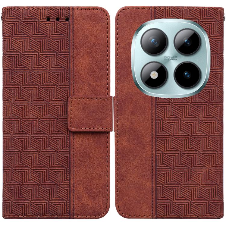 Geometric Embossed Leather Phone Case, For Redmi A7 Pro 4G / 5G 171mm / Poco C85x 5G, For Redmi Turbo 5 Max 5G / Poco X8 Pro Max 5G, For Redmi Turbo 5 5G / Poco X8 Pro 5G, For Redmi Note 15 Pro+ 5G 163.3mm / Poco M8 Pro 5G                              ...