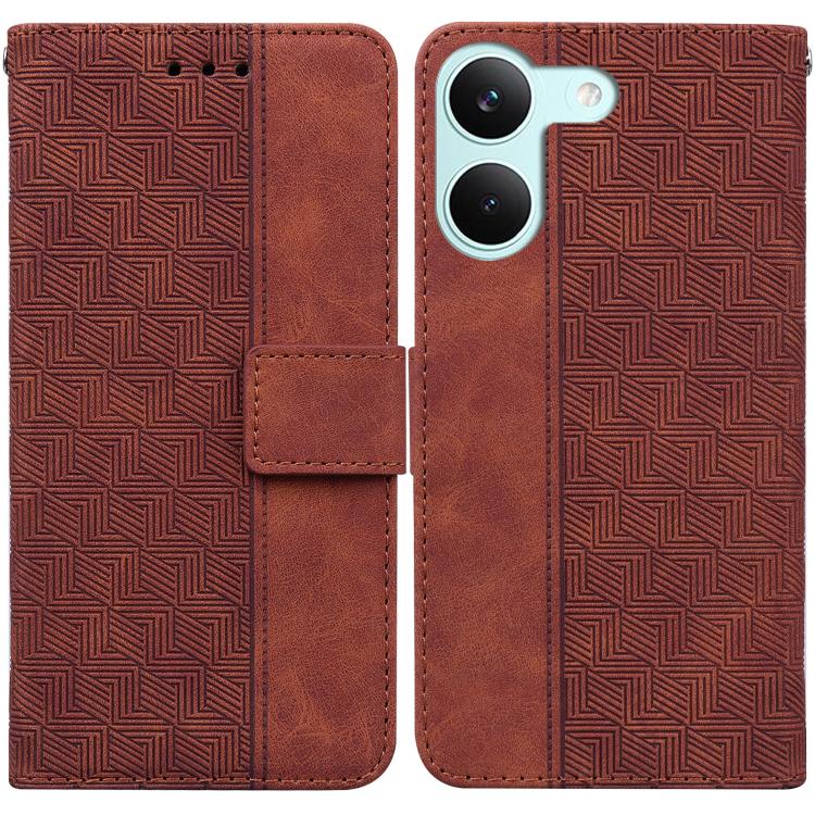 Geometric Embossed Leather Phone Case, For Redmi A7 Pro 4G / 5G 171mm / Poco C85x 5G, For Redmi Turbo 5 Max 5G / Poco X8 Pro Max 5G, For Redmi Turbo 5 5G / Poco X8 Pro 5G, For Redmi Note 15 Pro+ 5G 163.3mm / Poco M8 Pro 5G                              ...