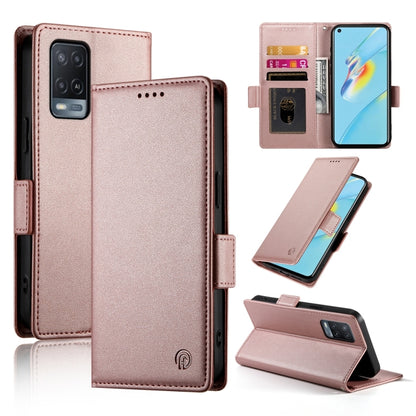 Side Buckle Magnetic Frosted Leather Phone Case, For OPPO A54 / A54s / A55 5G / A55s 5G, For OPPO A79 5G