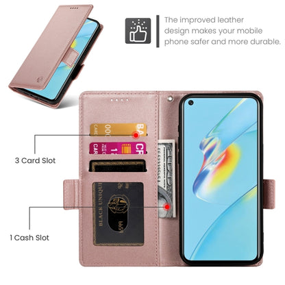 Side Buckle Magnetic Frosted Leather Phone Case, For OPPO A54 / A54s / A55 5G / A55s 5G, For OPPO A79 5G