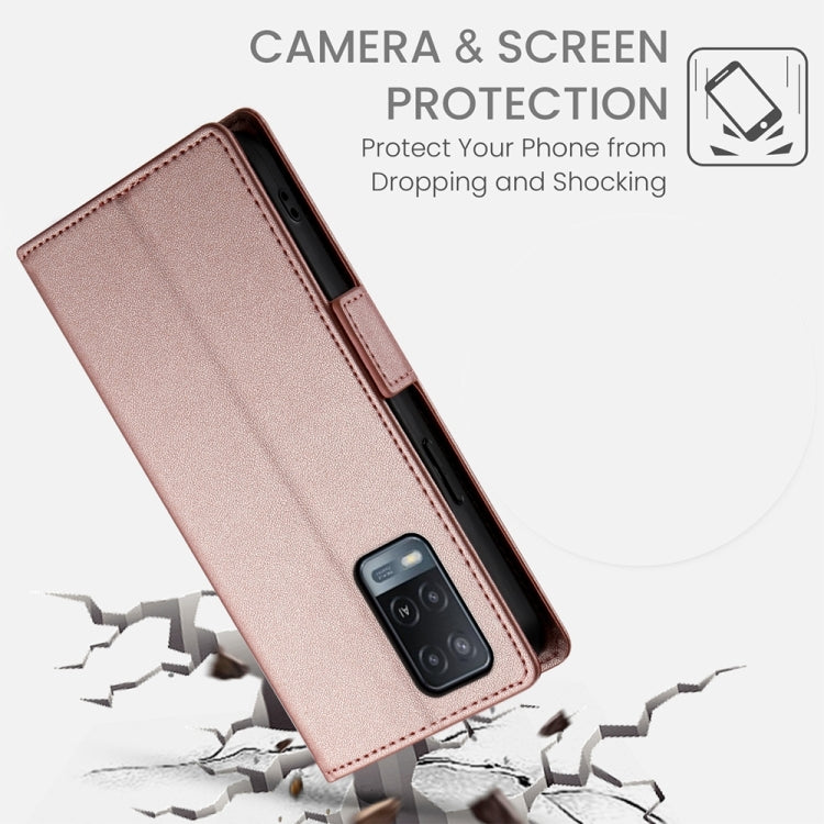 Side Buckle Magnetic Frosted Leather Phone Case, For OPPO A54 / A54s / A55 5G / A55s 5G, For OPPO A79 5G