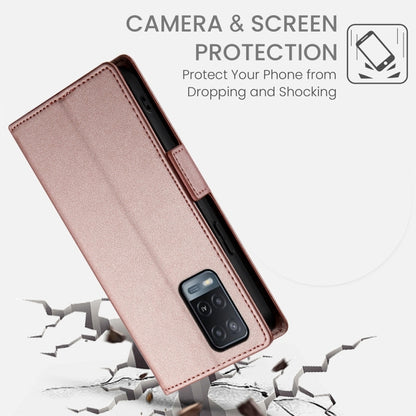 Side Buckle Magnetic Frosted Leather Phone Case, For OPPO A54 / A54s / A55 5G / A55s 5G, For OPPO A79 5G