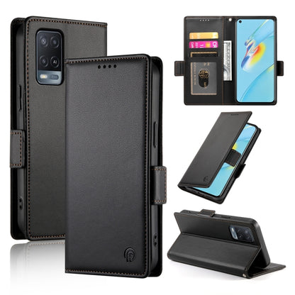 Side Buckle Magnetic Frosted Leather Phone Case, For OPPO A54 / A54s / A55 5G / A55s 5G, For OPPO A79 5G