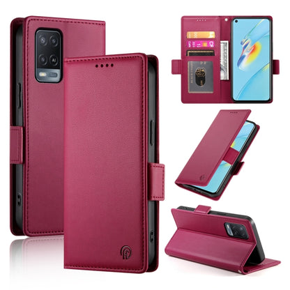 Side Buckle Magnetic Frosted Leather Phone Case, For OPPO A54 / A54s / A55 5G / A55s 5G, For OPPO A79 5G