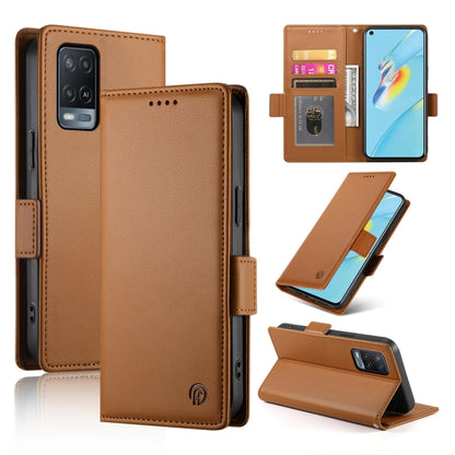 Side Buckle Magnetic Frosted Leather Phone Case, For OPPO A54 / A54s / A55 5G / A55s 5G, For OPPO A79 5G