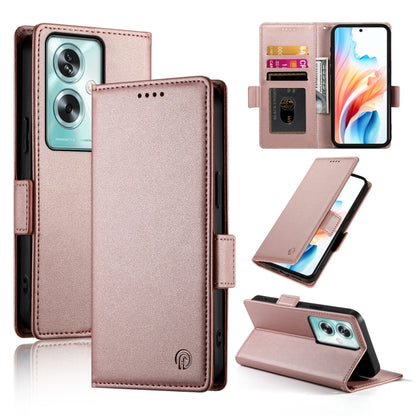 Side Buckle Magnetic Frosted Leather Phone Case, For OPPO A54 / A54s / A55 5G / A55s 5G, For OPPO A79 5G