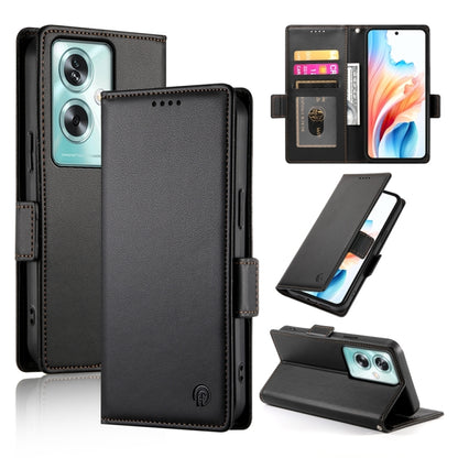 Side Buckle Magnetic Frosted Leather Phone Case, For OPPO A54 / A54s / A55 5G / A55s 5G, For OPPO A79 5G