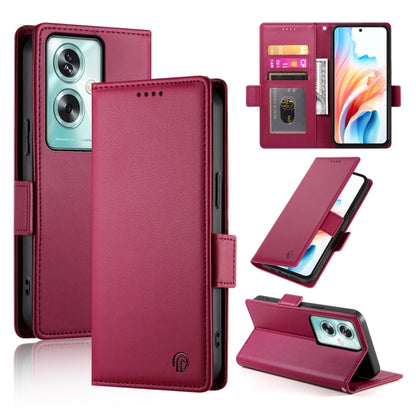 Side Buckle Magnetic Frosted Leather Phone Case, For OPPO A54 / A54s / A55 5G / A55s 5G, For OPPO A79 5G