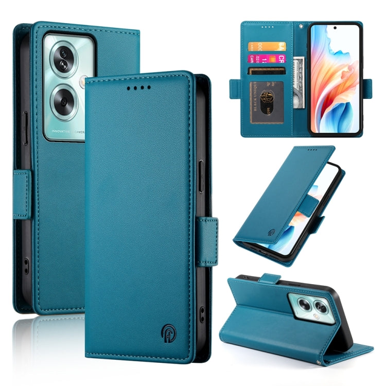 Side Buckle Magnetic Frosted Leather Phone Case, For OPPO A54 / A54s / A55 5G / A55s 5G, For OPPO A79 5G