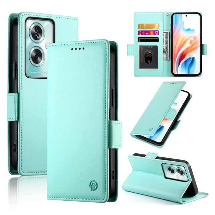 Side Buckle Magnetic Frosted Leather Phone Case, For OPPO A54 / A54s / A55 5G / A55s 5G, For OPPO A79 5G