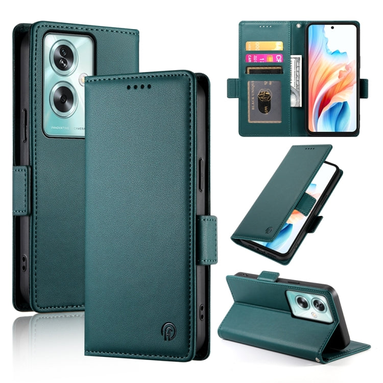 Side Buckle Magnetic Frosted Leather Phone Case, For OPPO A54 / A54s / A55 5G / A55s 5G, For OPPO A79 5G