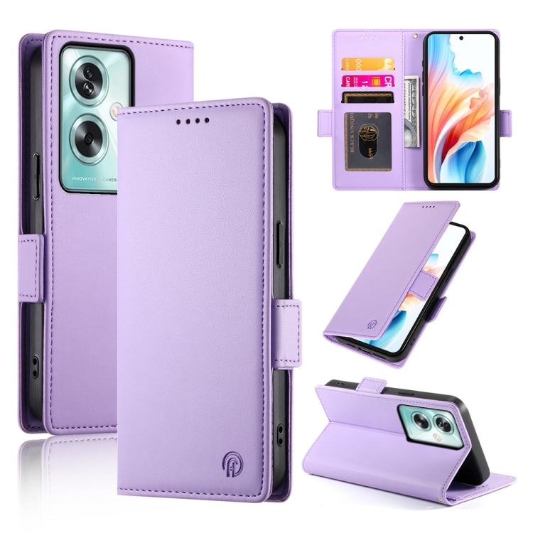 Side Buckle Magnetic Frosted Leather Phone Case, For OPPO A54 / A54s / A55 5G / A55s 5G, For OPPO A79 5G