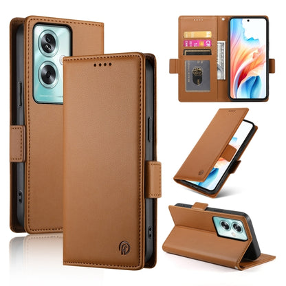Side Buckle Magnetic Frosted Leather Phone Case, For OPPO A54 / A54s / A55 5G / A55s 5G, For OPPO A79 5G