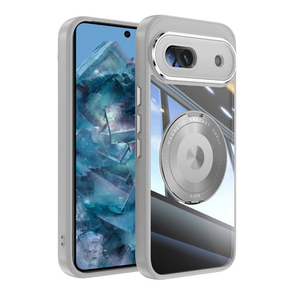 Grey MagSafe hybrid phone case with 360 magnetic ring holder