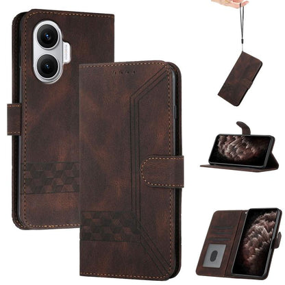Cubic Skin Feel Flip Leather Phone Case, For Redmi Note 17 4G / 5G Global 169.7mm, For Redmi 17C 5G, For Redmi Note 17 Pro+ 5G Global 163.4mm, For Redmi Note 17 Pro 5G Global 163.5mm, For Redmi K100 Pro Max 5G / Poco F9 Ultra 5G                        ...