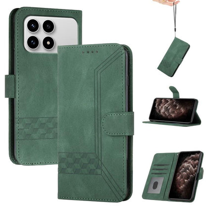 Cubic Skin Feel Flip Leather Phone Case, For Redmi Note 17 4G / 5G Global 169.7mm, For Redmi 17C 5G, For Redmi Note 17 Pro+ 5G Global 163.4mm, For Redmi Note 17 Pro 5G Global 163.5mm, For Redmi K100 Pro Max 5G / Poco F9 Ultra 5G                        ...