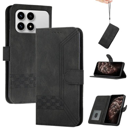 Cubic Skin Feel Flip Leather Phone Case, For Redmi Note 17 4G / 5G Global 169.7mm, For Redmi 17C 5G, For Redmi Note 17 Pro+ 5G Global 163.4mm, For Redmi Note 17 Pro 5G Global 163.5mm, For Redmi K100 Pro Max 5G / Poco F9 Ultra 5G                        ...