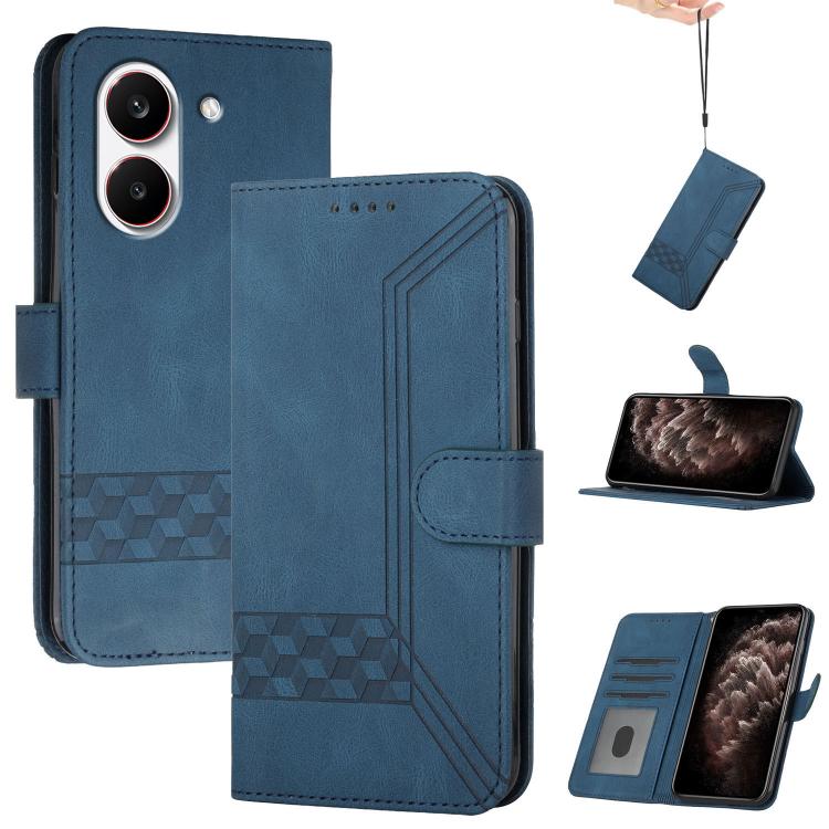 Cubic Skin Feel Flip Leather Phone Case, For Redmi Note 17 4G / 5G Global 169.7mm, For Redmi 17C 5G, For Redmi Note 17 Pro+ 5G Global 163.4mm, For Redmi Note 17 Pro 5G Global 163.5mm, For Redmi K100 Pro Max 5G / Poco F9 Ultra 5G                        ...