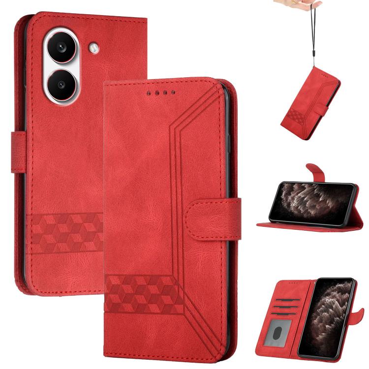 Cubic Skin Feel Flip Leather Phone Case, For Redmi Note 17 4G / 5G Global 169.7mm, For Redmi 17C 5G, For Redmi Note 17 Pro+ 5G Global 163.4mm, For Redmi Note 17 Pro 5G Global 163.5mm, For Redmi K100 Pro Max 5G / Poco F9 Ultra 5G                        ...