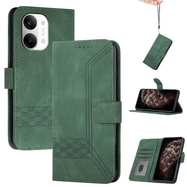 Cubic Skin Feel Flip Leather Phone Case, For Redmi Note 17 4G / 5G Global 169.7mm, For Redmi 17C 5G, For Redmi Note 17 Pro+ 5G Global 163.4mm, For Redmi Note 17 Pro 5G Global 163.5mm, For Redmi K100 Pro Max 5G / Poco F9 Ultra 5G                        ...