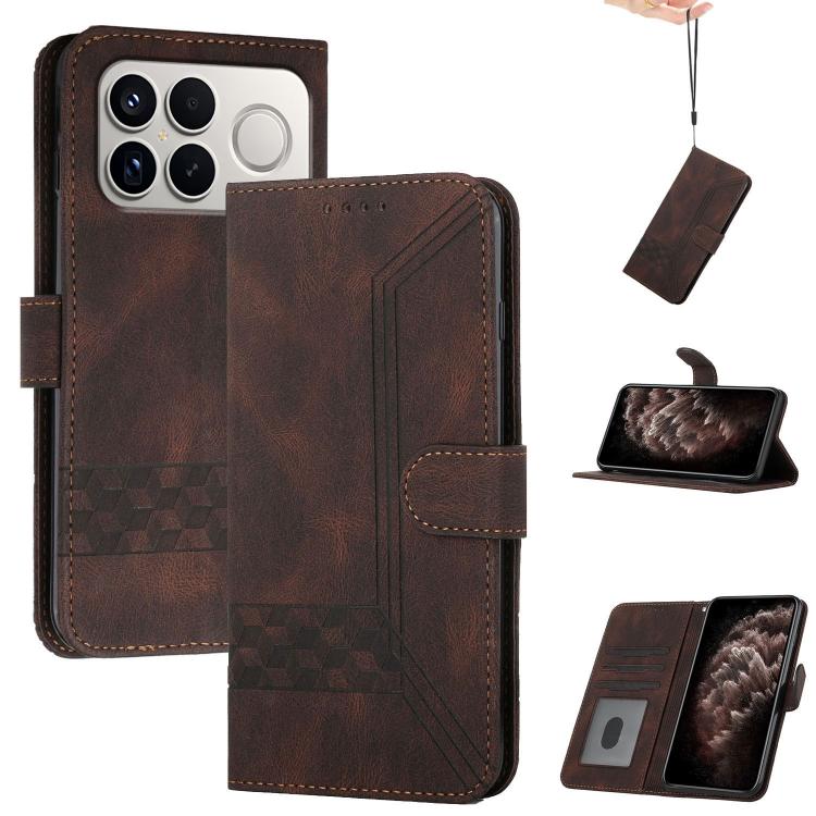 Cubic Skin Feel Flip Leather Phone Case, For Redmi Note 17 4G / 5G Global 169.7mm, For Redmi 17C 5G, For Redmi Note 17 Pro+ 5G Global 163.4mm, For Redmi Note 17 Pro 5G Global 163.5mm, For Redmi K100 Pro Max 5G / Poco F9 Ultra 5G                        ...