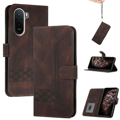 Cubic Skin Feel Flip Leather Phone Case, For Redmi Note 17 4G / 5G Global 169.7mm, For Redmi 17C 5G, For Redmi Note 17 Pro+ 5G Global 163.4mm, For Redmi Note 17 Pro 5G Global 163.5mm, For Redmi K100 Pro Max 5G / Poco F9 Ultra 5G                        ...