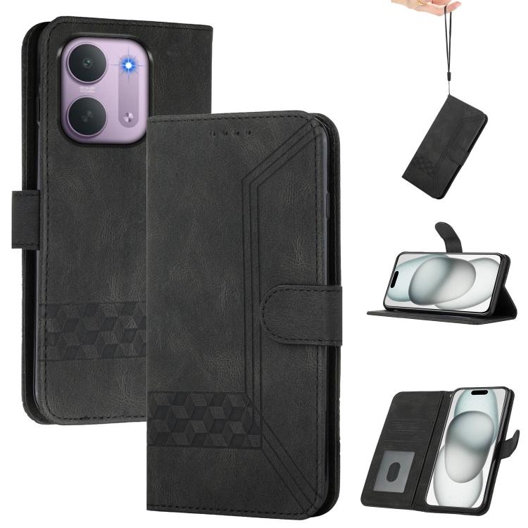 Cubic Skin Feel Flip Leather Phone Case, For Redmi Note 17 4G / 5G Global 169.7mm, For Redmi 17C 5G, For Redmi Note 17 Pro+ 5G Global 163.4mm, For Redmi Note 17 Pro 5G Global 163.5mm, For Redmi K100 Pro Max 5G / Poco F9 Ultra 5G                        ...