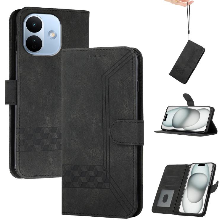 Cubic Skin Feel Flip Leather Phone Case, For Redmi Note 17 4G / 5G Global 169.7mm, For Redmi 17C 5G, For Redmi Note 17 Pro+ 5G Global 163.4mm, For Redmi Note 17 Pro 5G Global 163.5mm, For Redmi K100 Pro Max 5G / Poco F9 Ultra 5G                        ...