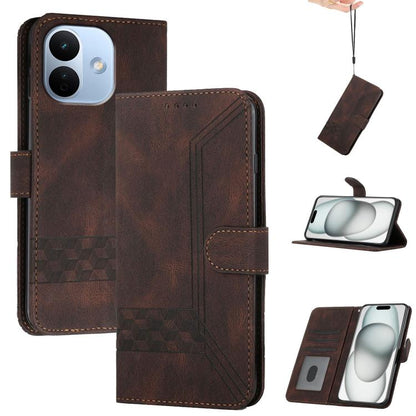 Cubic Skin Feel Flip Leather Phone Case, For Redmi Note 17 4G / 5G Global 169.7mm, For Redmi 17C 5G, For Redmi Note 17 Pro+ 5G Global 163.4mm, For Redmi Note 17 Pro 5G Global 163.5mm, For Redmi K100 Pro Max 5G / Poco F9 Ultra 5G                        ...
