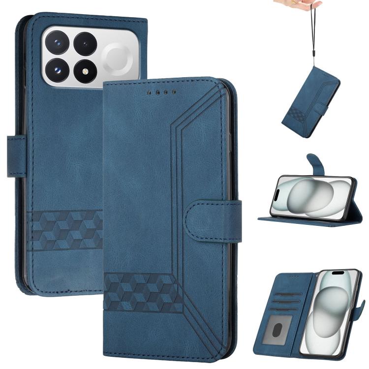 Cubic Skin Feel Flip Leather Phone Case, For Redmi Note 17 4G / 5G Global 169.7mm, For Redmi 17C 5G, For Redmi Note 17 Pro+ 5G Global 163.4mm, For Redmi Note 17 Pro 5G Global 163.5mm, For Redmi K100 Pro Max 5G / Poco F9 Ultra 5G                        ...