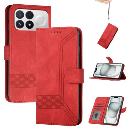 Cubic Skin Feel Flip Leather Phone Case, For Redmi Note 17 4G / 5G Global 169.7mm, For Redmi 17C 5G, For Redmi Note 17 Pro+ 5G Global 163.4mm, For Redmi Note 17 Pro 5G Global 163.5mm, For Redmi K100 Pro Max 5G / Poco F9 Ultra 5G                        ...