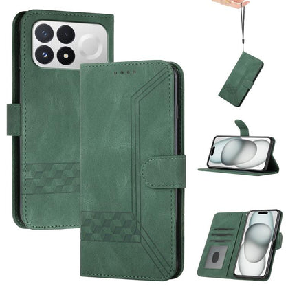 Cubic Skin Feel Flip Leather Phone Case, For Redmi Note 17 4G / 5G Global 169.7mm, For Redmi 17C 5G, For Redmi Note 17 Pro+ 5G Global 163.4mm, For Redmi Note 17 Pro 5G Global 163.5mm, For Redmi K100 Pro Max 5G / Poco F9 Ultra 5G                        ...