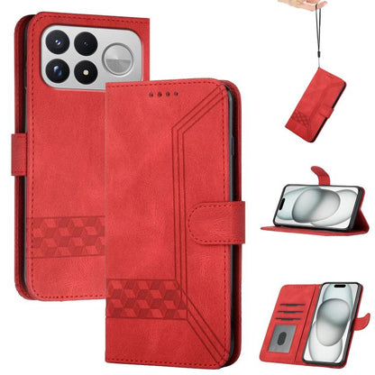 Cubic Skin Feel Flip Leather Phone Case, For Redmi Note 17 4G / 5G Global 169.7mm, For Redmi 17C 5G, For Redmi Note 17 Pro+ 5G Global 163.4mm, For Redmi Note 17 Pro 5G Global 163.5mm, For Redmi K100 Pro Max 5G / Poco F9 Ultra 5G                        ...